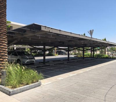 BRACED CARPORT STRUCTURE - DUBAI , UAE