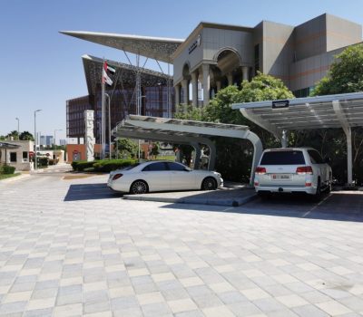 CURVED CARPORT STRUCTURE - ABU DHABI , UAE